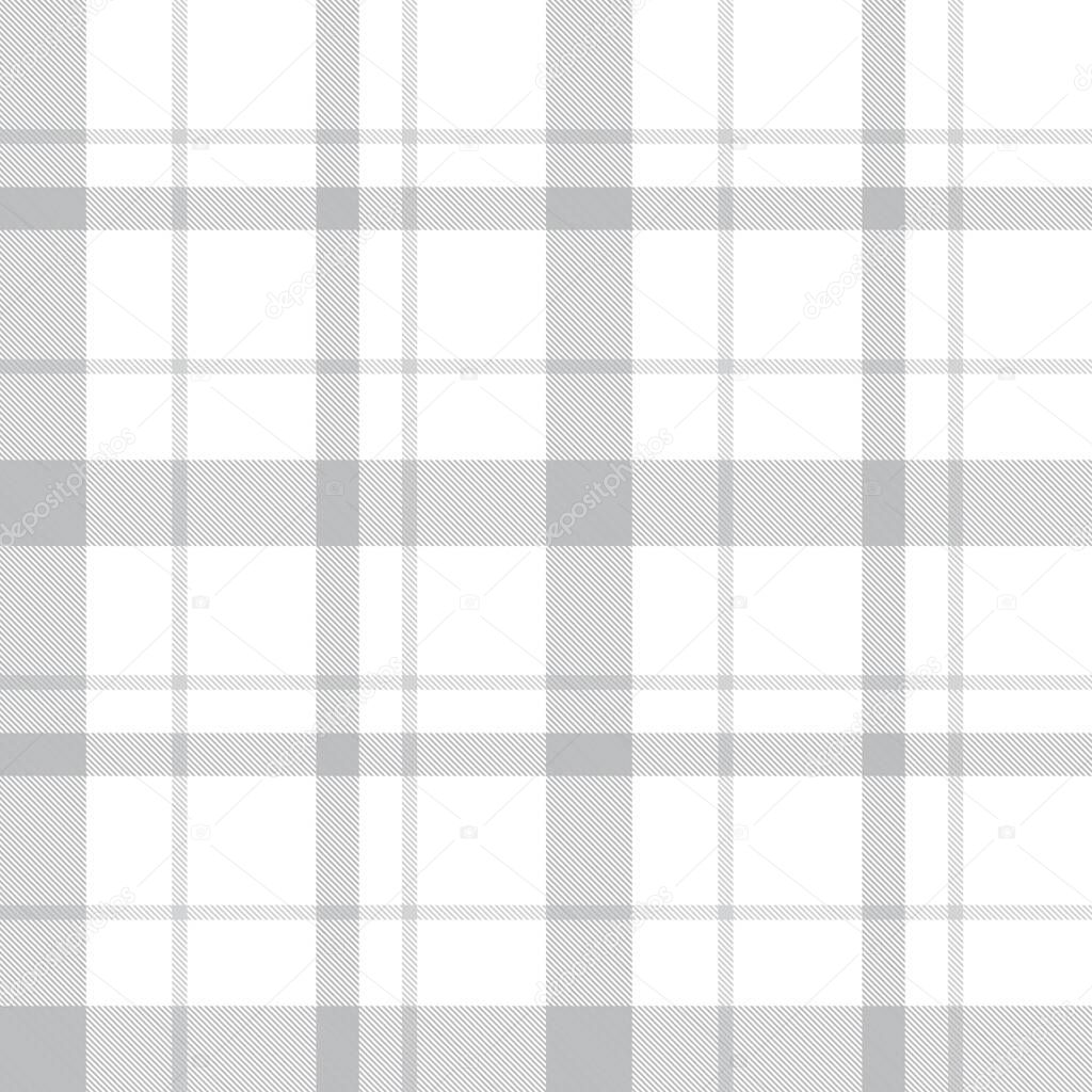 White Plaid, checkered, tartan seamless pattern suitable for fashion textiles and graphics