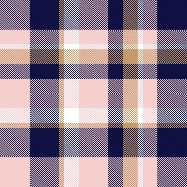 Moda tekstil ve grafikleri için uygun pembe ve denizci ekoseli, ekoseli, ekosesiz desen