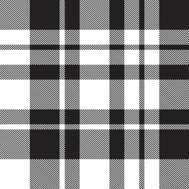 Siyah ve beyaz ekoseli, kareli, ekose desenli moda tekstil ve grafikleri için uygun.