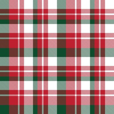 Moda tekstil ve grafikleri için uygun Noel ekoseli, ekoseli, ekoseli, ekose desenli