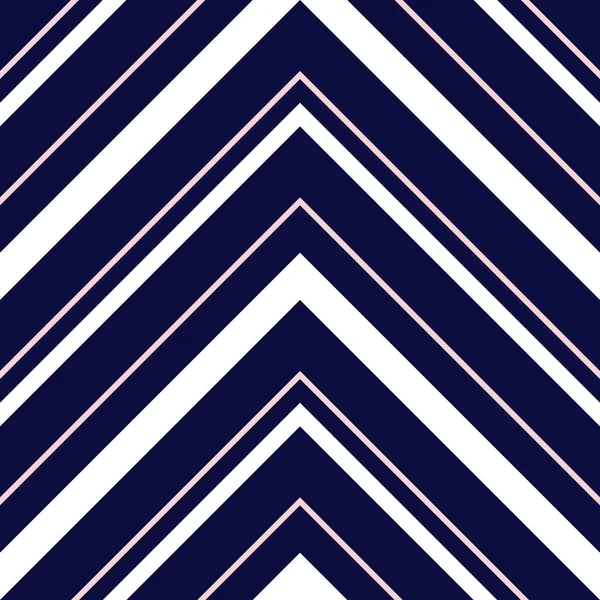 Pink Navy Chevron Diagonal Striped Seamless Pattern Background Suitable Fashion — Stock Vector