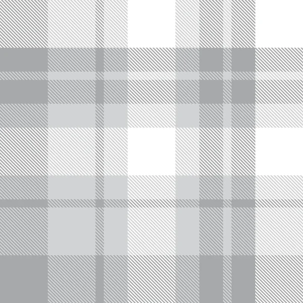 Plaid Blanco Cuadros Tartán Patrón Sin Costura Adecuado Para Textiles — Archivo Imágenes Vectoriales