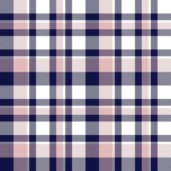 Rose Marine Plaid Carreaux Motif Tartan Sans Couture Adapté Aux — Image vectorielle