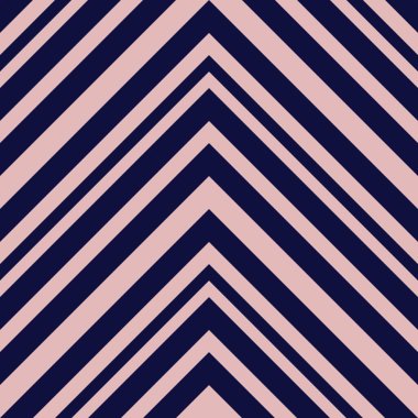 Moda tekstili ve grafikleri için uygun pembe ve lacivert köşegen çizgili desenli arkaplan.
