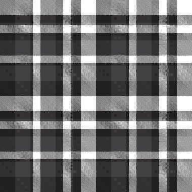 Siyah ve beyaz ekoseli, kareli, ekose desenli moda tekstil ve grafikleri için uygun.