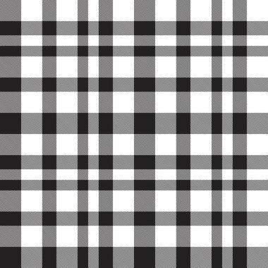 Moda tekstil ve grafikleri için uygun beyaz ekose, kareli, tartan desenli