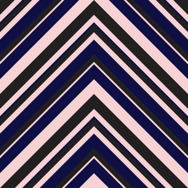 Moda tekstili ve grafikleri için uygun pembe ve lacivert köşegen çizgili desenli arkaplan.
