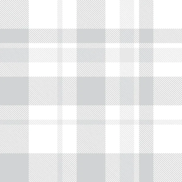 Biała Krata Kratkę Tartan Bezszwowy Wzór Nadaje Się Tkanin Grafik — Wektor stockowy