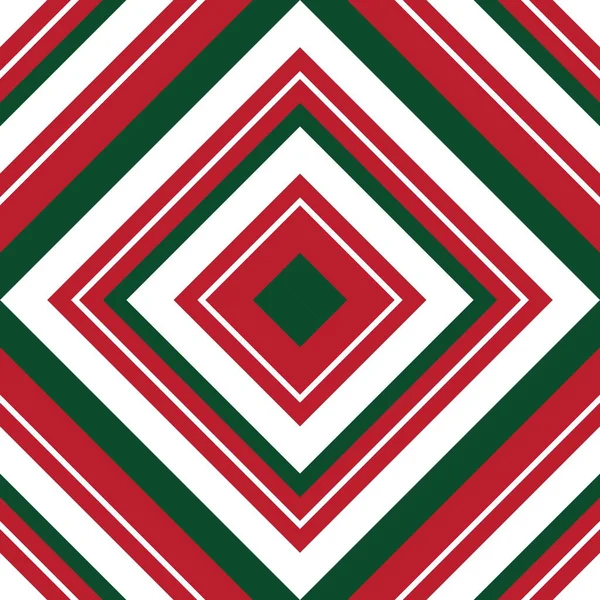 Різдво Аргайл Діагональний Смугастий Безшовний Візерунок Фон Підходить Модного Текстилю — стоковий вектор