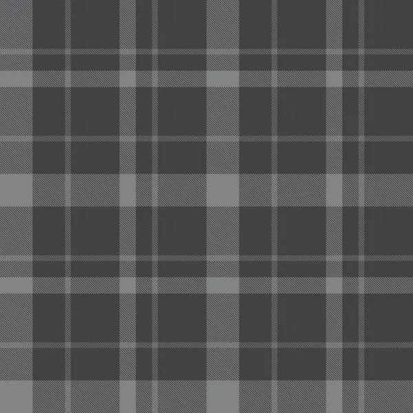 Grey Plaid Geruit Tartan Naadloos Patroon Geschikt Voor Mode Textiel — Stockvector