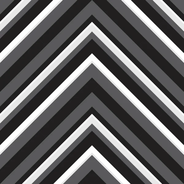 Black White Chevron Diagonal Striped Seamless Pattern Background Suitable Fashion — Stock Vector