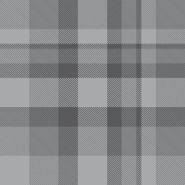 Grey Plaid Kostkovaný Tartan Bezešvý Vzor Vhodný Pro Módní Textil — Stockový vektor