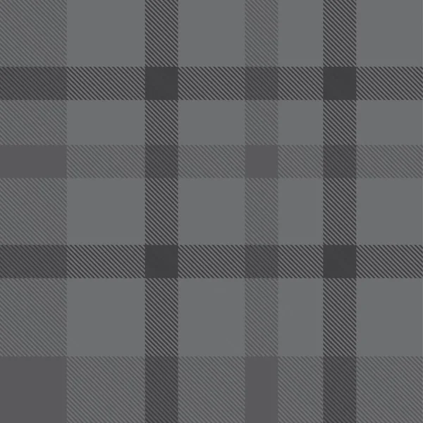 Plaid Gris Cuadros Tartán Patrón Sin Costura Adecuado Para Textiles — Vector de stock