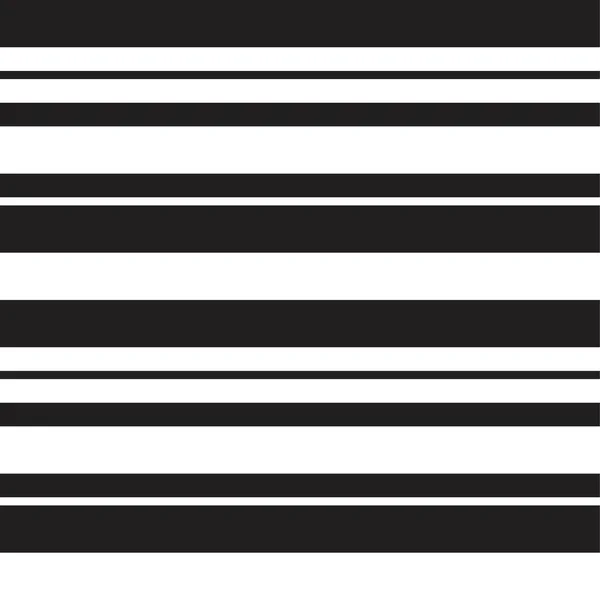 Black White Horizontal Striped Seamless Pattern Background Suitable Fashion Textiles — Stock Vector