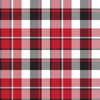 Moda tekstil ve grafikleri için uygun kırmızı ekose, kareli, tartan desenli