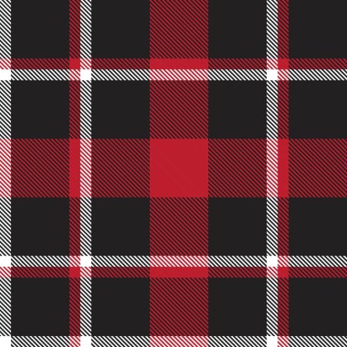 Moda tekstil ve grafikleri için uygun kırmızı ekose, kareli, tartan desenli