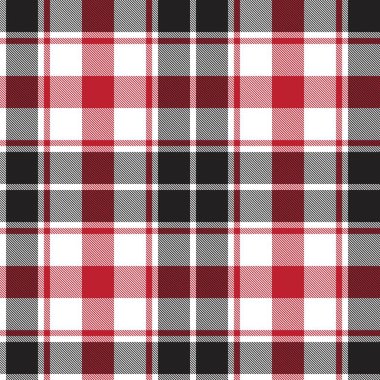 Moda tekstil ve grafikleri için uygun kırmızı ekose, kareli, tartan desenli