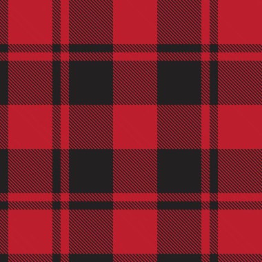 Moda tekstil ve grafikleri için uygun kırmızı ekose, kareli, tartan desenli