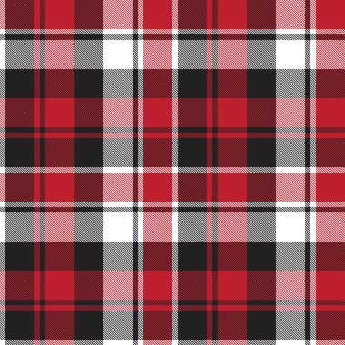 Moda tekstil ve grafikleri için uygun kırmızı ekose, kareli, tartan desenli