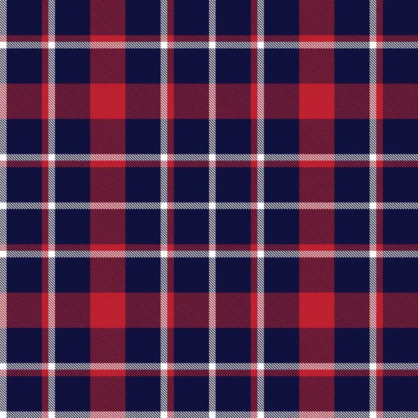 Xadrez Vermelho Marinho Xadrez Tartan Padrão Sem Costura Adequado Para —  Vetores de Stock