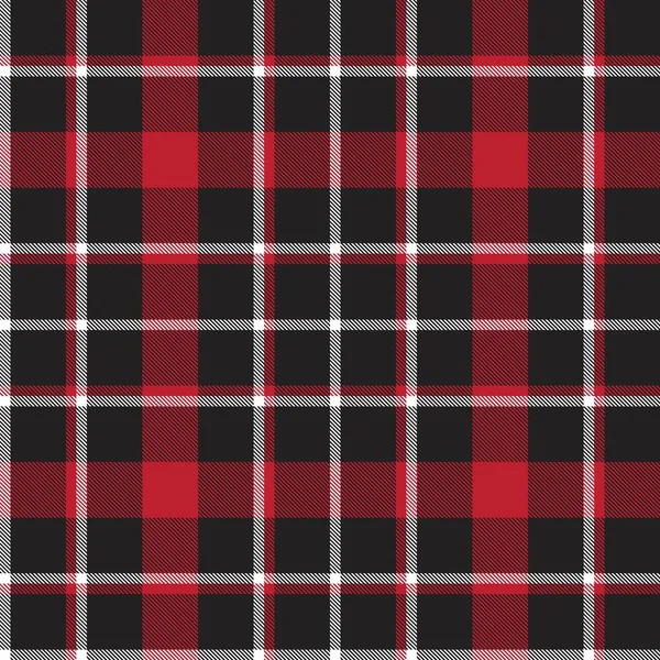 Xadrez Vermelho Xadrez Tartan Padrão Sem Costura Adequado Para Têxteis — Vetor de Stock