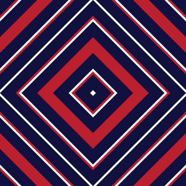 Rojo Azul Argyle Diagonal Rayas Sin Costuras Patrón Fondo Adecuado — Vector de stock