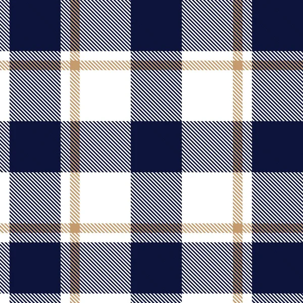 Plaid Bleu Carreaux Motif Tartan Sans Couture Adapté Aux Textiles — Image vectorielle
