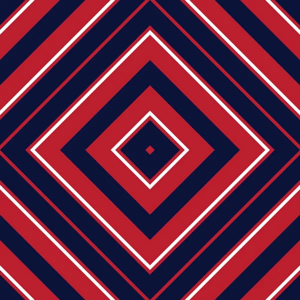 Rojo Azul Argyle Diagonal Rayas Sin Costuras Patrón Fondo Adecuado — Archivo Imágenes Vectoriales