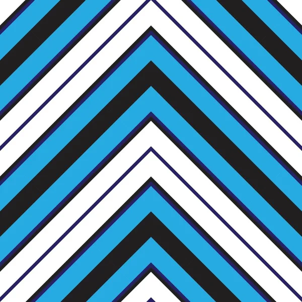 Blauwe Chevron Diagonaal Gestreepte Naadloze Patroon Achtergrond Geschikt Voor Mode — Stockvector