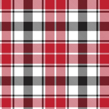 Moda tekstil ve grafikleri için uygun kırmızı ekose, kareli, tartan desenli