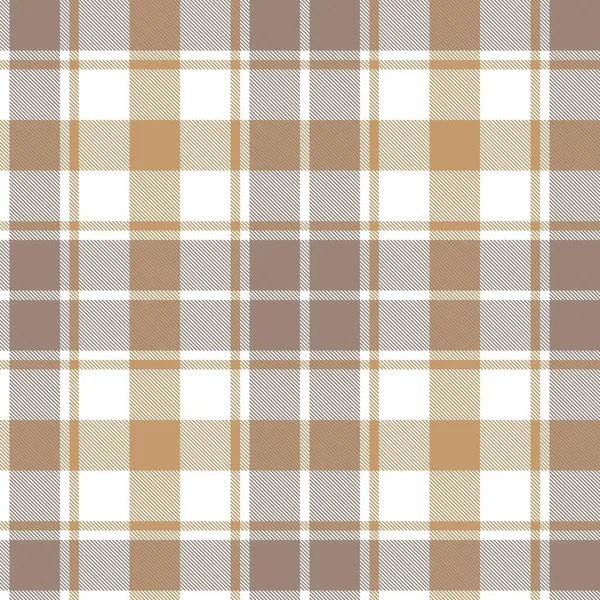 Hnědá Taupe Plaid Tartan Bezešvý Vzor Vhodný Pro Módní Textil — Stockový vektor