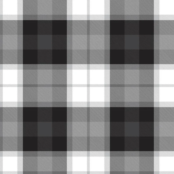 Black White Plaid Checkered Tartan Seamless Pattern Suitable Fashion Textiles — Stock Vector