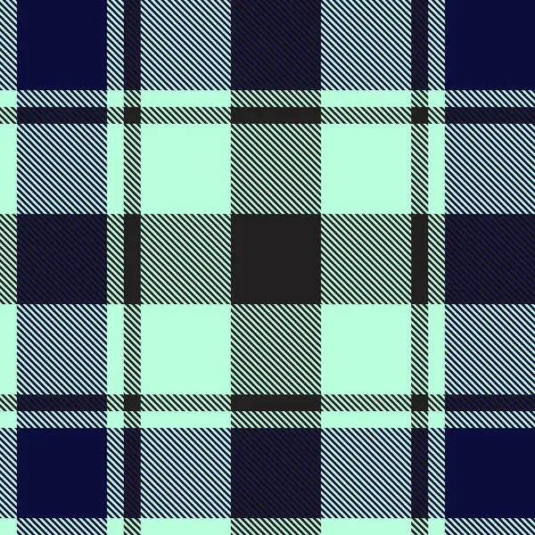 Plaid Verde Cuadros Tartán Patrón Sin Costura Adecuado Para Textiles — Vector de stock