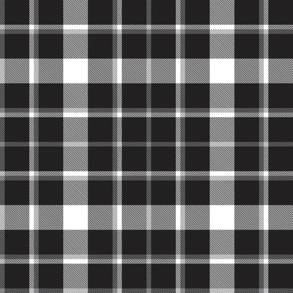 Preto Branco Xadrez Xadrez Tartan Padrão Sem Costura Adequado Para —  Vetores de Stock