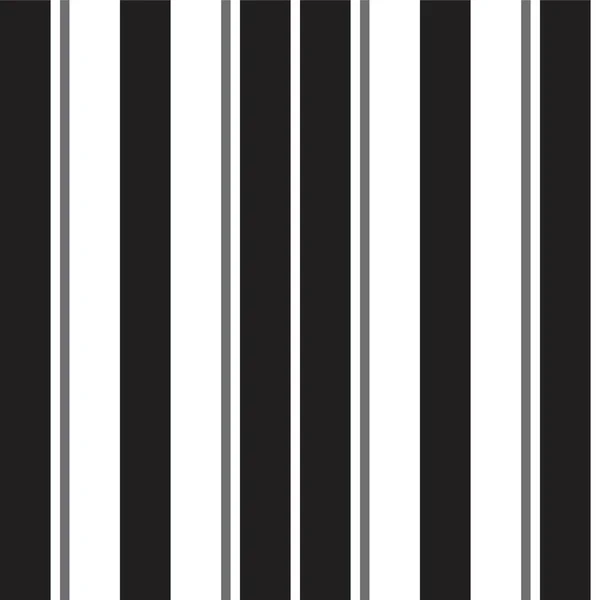 Černobílé Svislé Pruhované Bezešvé Vzor Pozadí Vhodné Pro Módní Textilie — Stockový vektor
