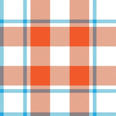 Turuncu ekose, kareli, tartan desenli moda tekstil ve grafikleri için uygun.
