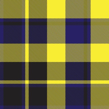 Sarı ekose, kareli, tartan desenli moda tekstil ve grafikleri için uygun.
