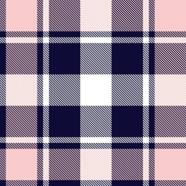 Moda tekstil ve grafikleri için uygun pembe ve denizci ekoseli, ekoseli, ekosesiz desen