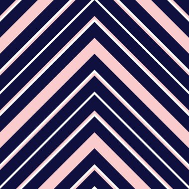 Moda tekstili ve grafikleri için uygun pembe ve lacivert köşegen çizgili desenli arkaplan.