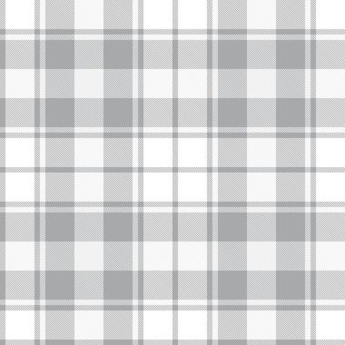 Moda tekstil ve grafikleri için uygun beyaz ekose, kareli, tartan desenli