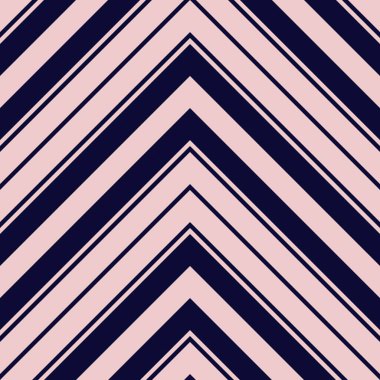 Moda tekstili ve grafikleri için uygun pembe ve lacivert köşegen çizgili desenli arkaplan.