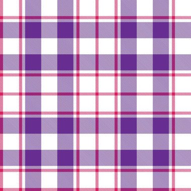 Mor ekose, kareli, tartan desenli moda tekstil ve grafikleri için uygun.