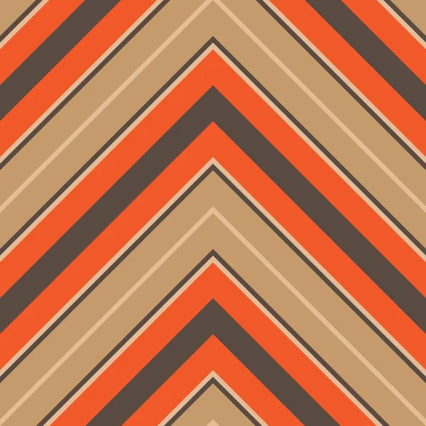 Orange Chevron Диагональ Полосатый Бесшовный Фон Узор Подходит Моды Текстиля — стоковый вектор