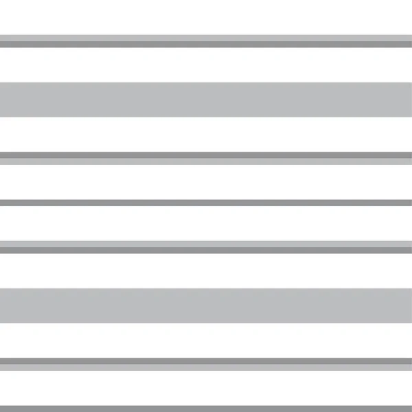 Білий Горизонтальний Смугастий Безшовний Візерунок Підходить Модного Текстилю Графіки — стоковий вектор