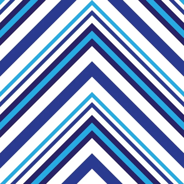 Синій Шеврон Діагональний Смугастий Безшовний Візерунок Фон Підходить Модного Текстилю — стоковий вектор