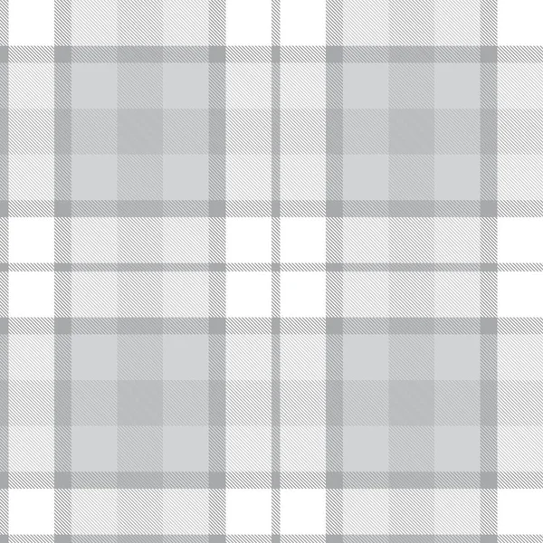 Plaid Blanco Cuadros Tartán Patrón Sin Costura Adecuado Para Textiles — Archivo Imágenes Vectoriales