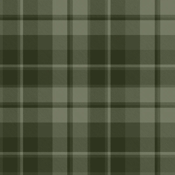 Plaid Verde Cuadros Tartán Patrón Sin Costura Adecuado Para Textiles — Vector de stock