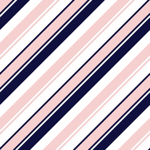 Pink Navy Diagonal Striped Seamless Pattern Background Suitable Fashion Textiles — Stock Vector