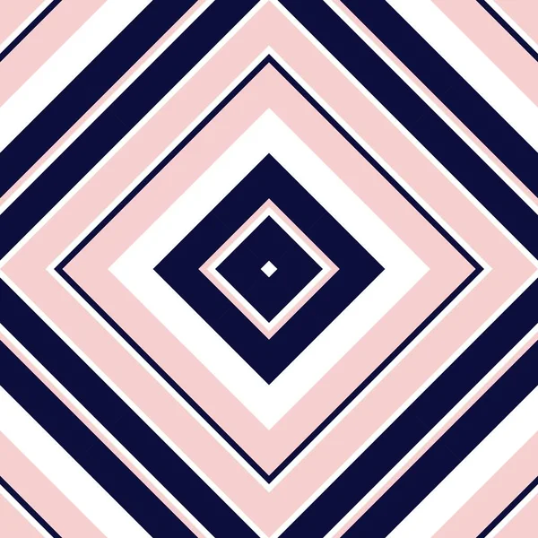 Rose Marine Argyle Diagonale Rayé Fond Motif Sans Couture Adapté — Image vectorielle