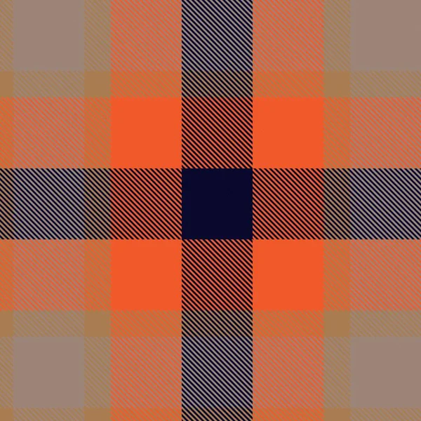 Carreaux Carreaux Orange Motif Tartan Sans Couture Adapté Aux Textiles — Image vectorielle